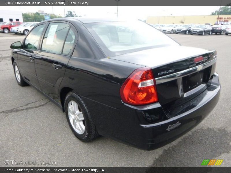 Black / Gray 2004 Chevrolet Malibu LS V6 Sedan