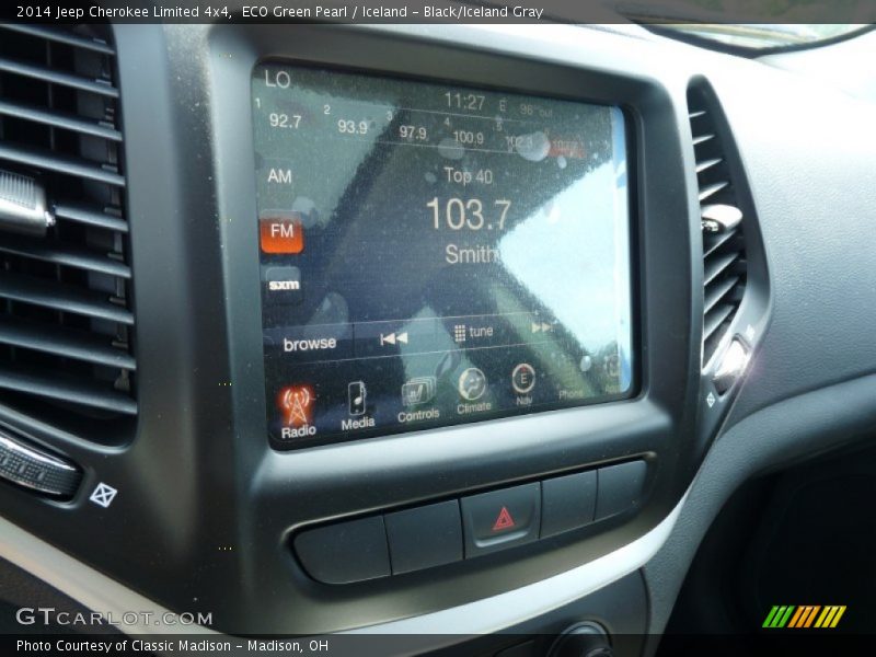 ECO Green Pearl / Iceland - Black/Iceland Gray 2014 Jeep Cherokee Limited 4x4