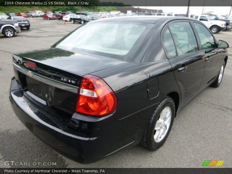 Black / Gray 2004 Chevrolet Malibu LS V6 Sedan