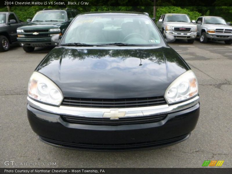 Black / Gray 2004 Chevrolet Malibu LS V6 Sedan