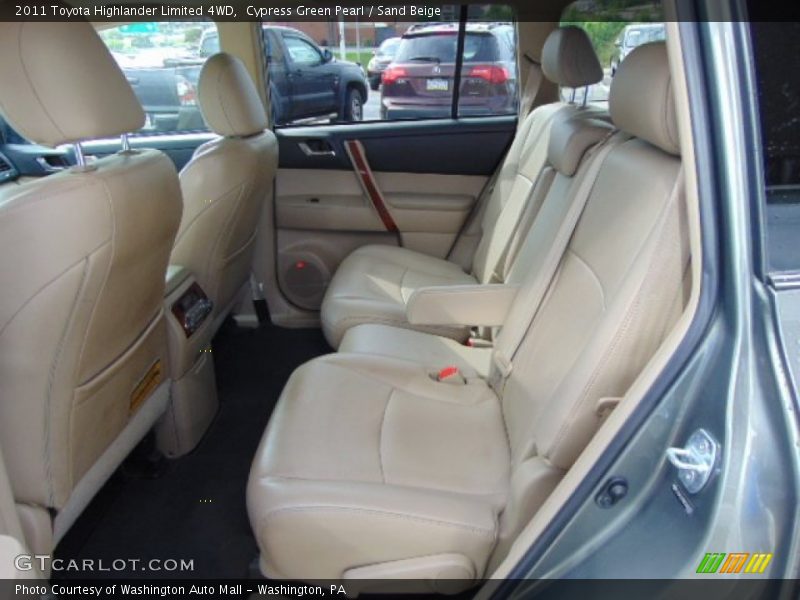 Cypress Green Pearl / Sand Beige 2011 Toyota Highlander Limited 4WD