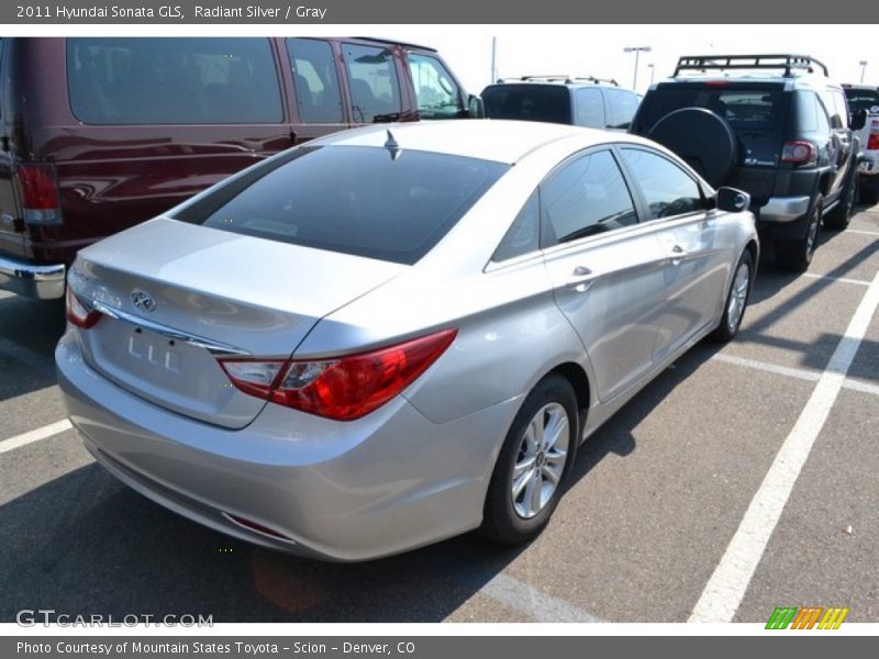 Radiant Silver / Gray 2011 Hyundai Sonata GLS