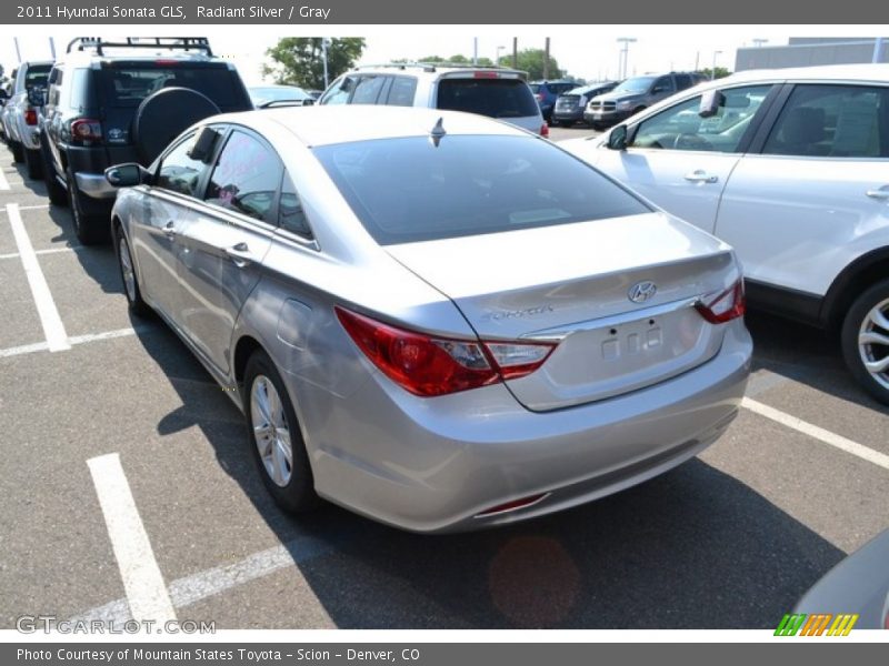 Radiant Silver / Gray 2011 Hyundai Sonata GLS