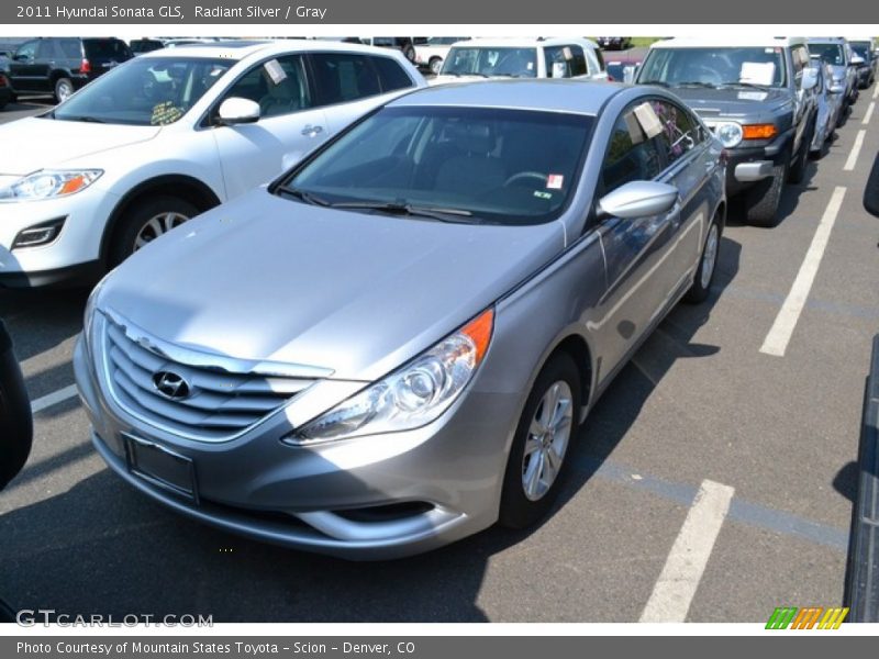 Radiant Silver / Gray 2011 Hyundai Sonata GLS