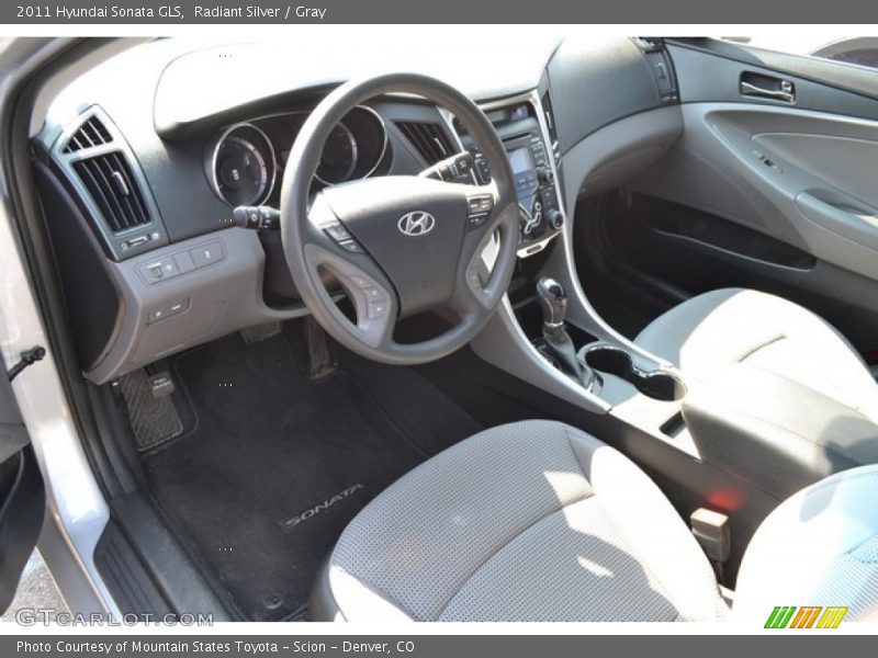 Radiant Silver / Gray 2011 Hyundai Sonata GLS