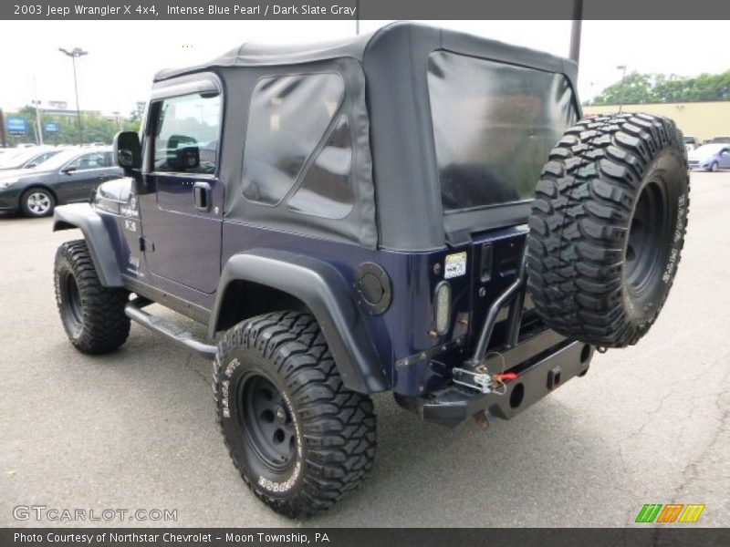 Intense Blue Pearl / Dark Slate Gray 2003 Jeep Wrangler X 4x4