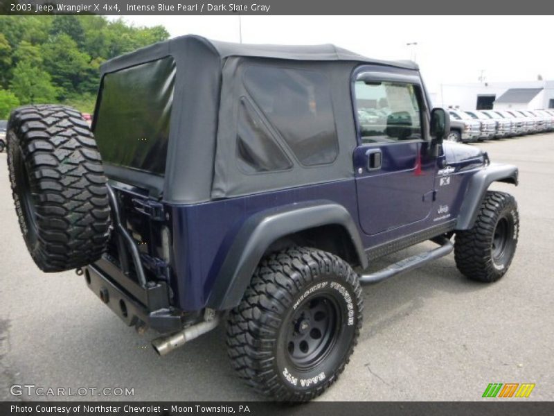 Intense Blue Pearl / Dark Slate Gray 2003 Jeep Wrangler X 4x4