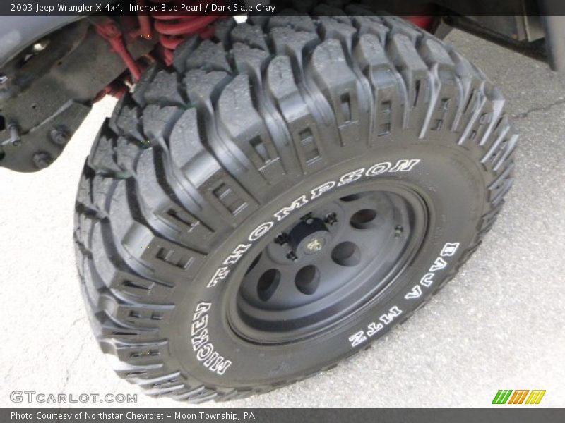 Intense Blue Pearl / Dark Slate Gray 2003 Jeep Wrangler X 4x4