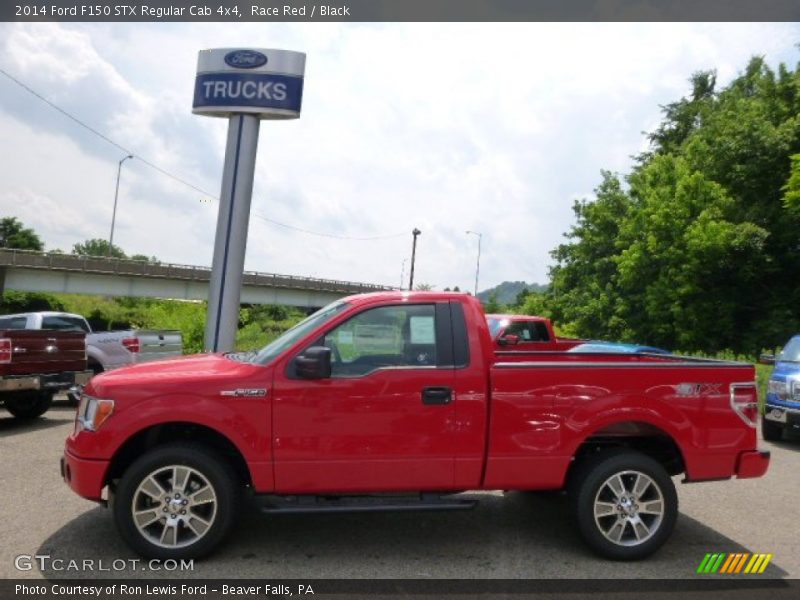 Race Red / Black 2014 Ford F150 STX Regular Cab 4x4