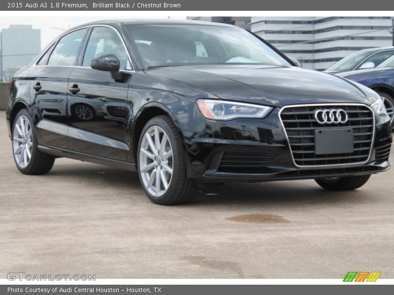 Brilliant Black / Chestnut Brown 2015 Audi A3 1.8 Premium
