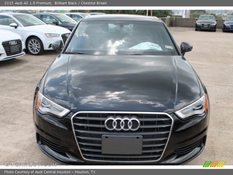 Brilliant Black / Chestnut Brown 2015 Audi A3 1.8 Premium