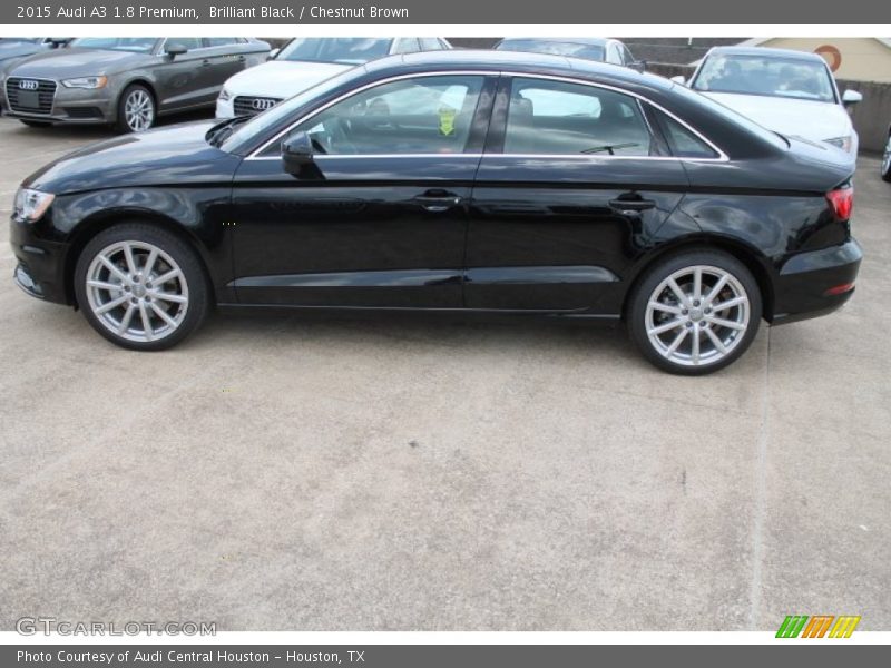 Brilliant Black / Chestnut Brown 2015 Audi A3 1.8 Premium