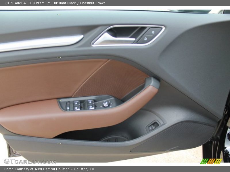 Brilliant Black / Chestnut Brown 2015 Audi A3 1.8 Premium