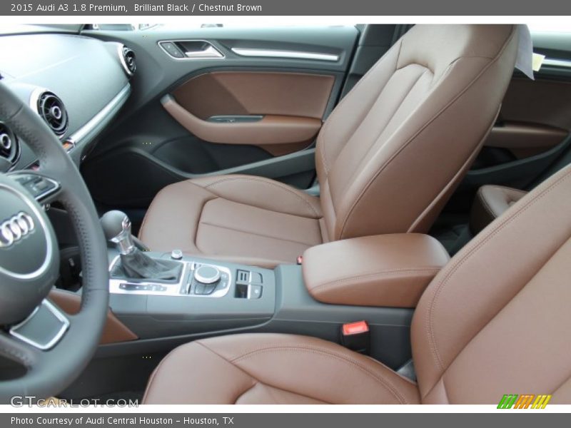 Brilliant Black / Chestnut Brown 2015 Audi A3 1.8 Premium