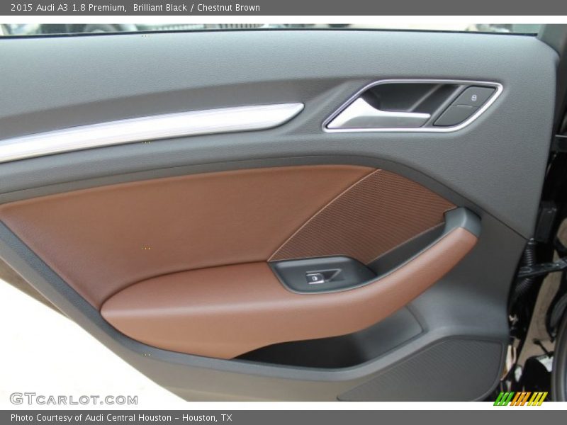 Brilliant Black / Chestnut Brown 2015 Audi A3 1.8 Premium