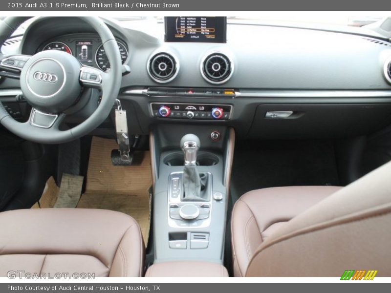 Brilliant Black / Chestnut Brown 2015 Audi A3 1.8 Premium