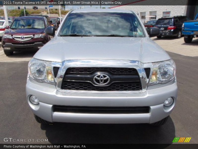 Silver Streak Mica / Graphite Gray 2011 Toyota Tacoma V6 SR5 Access Cab 4x4
