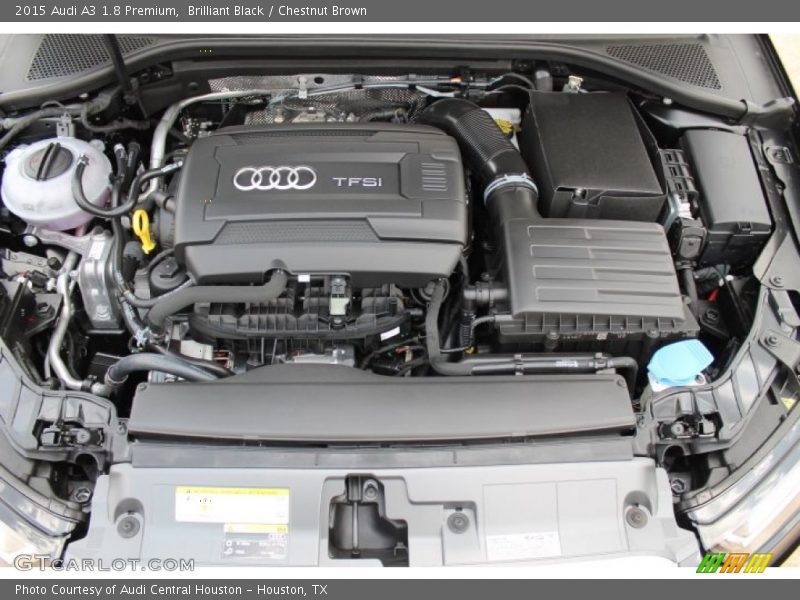 Brilliant Black / Chestnut Brown 2015 Audi A3 1.8 Premium