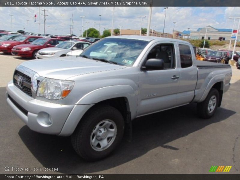 Silver Streak Mica / Graphite Gray 2011 Toyota Tacoma V6 SR5 Access Cab 4x4