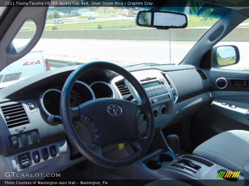 Silver Streak Mica / Graphite Gray 2011 Toyota Tacoma V6 SR5 Access Cab 4x4