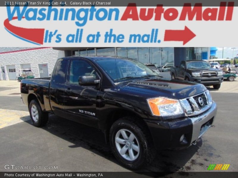 Galaxy Black / Charcoal 2011 Nissan Titan SV King Cab 4x4