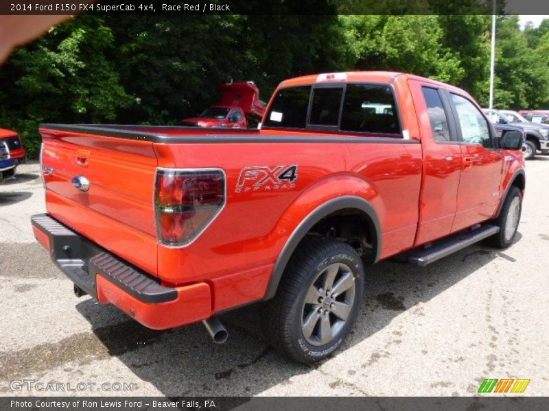 Race Red / Black 2014 Ford F150 FX4 SuperCab 4x4