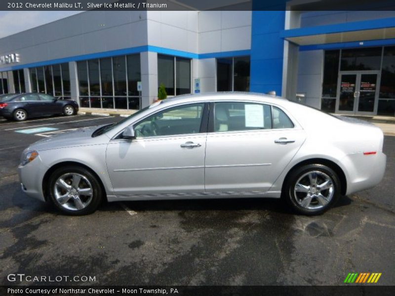 Silver Ice Metallic / Titanium 2012 Chevrolet Malibu LT
