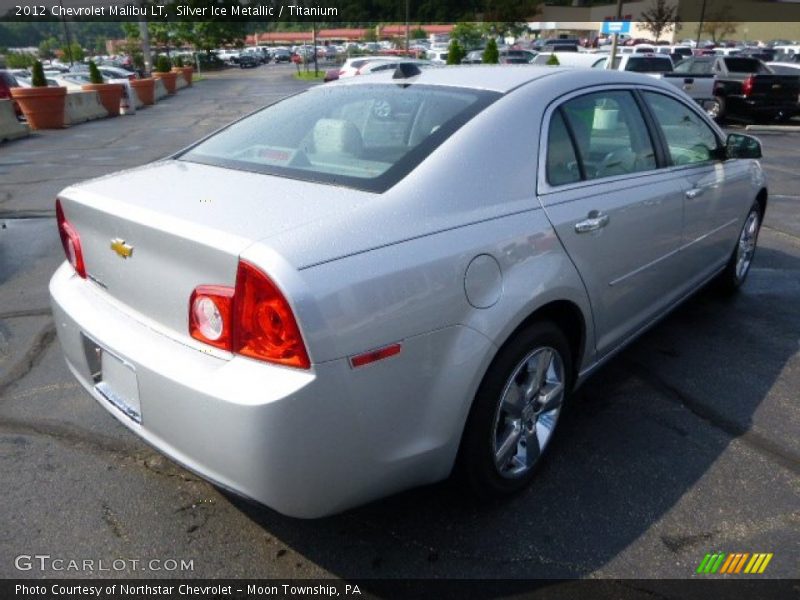 Silver Ice Metallic / Titanium 2012 Chevrolet Malibu LT