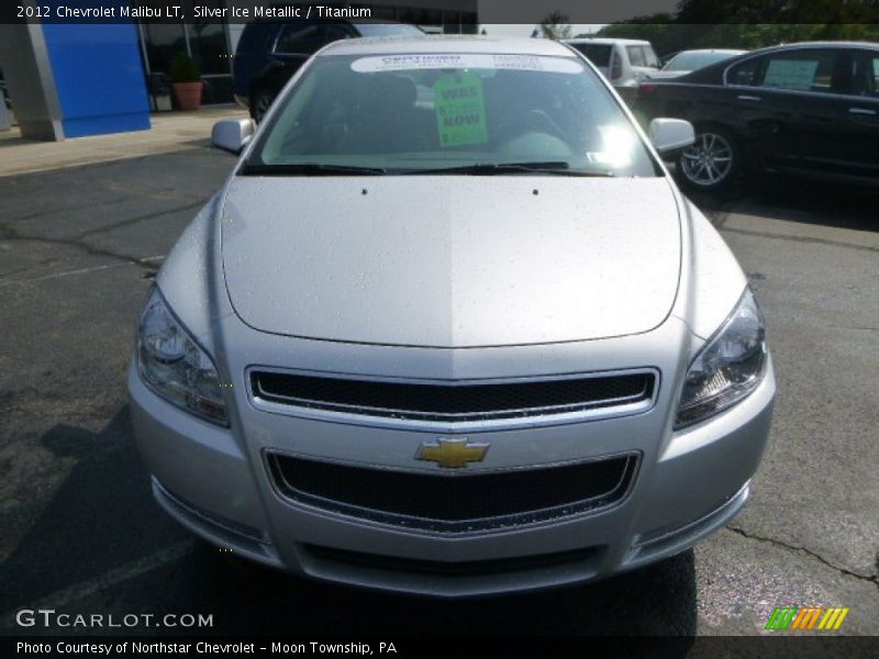 Silver Ice Metallic / Titanium 2012 Chevrolet Malibu LT