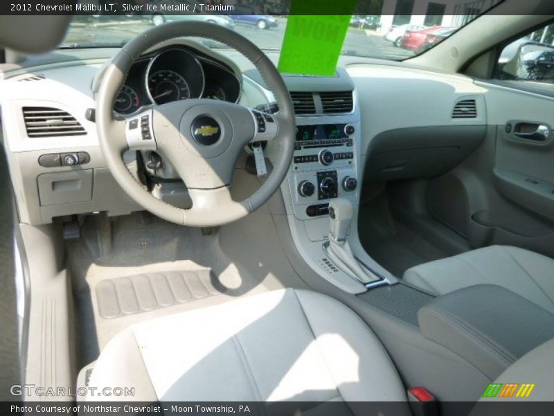 Silver Ice Metallic / Titanium 2012 Chevrolet Malibu LT