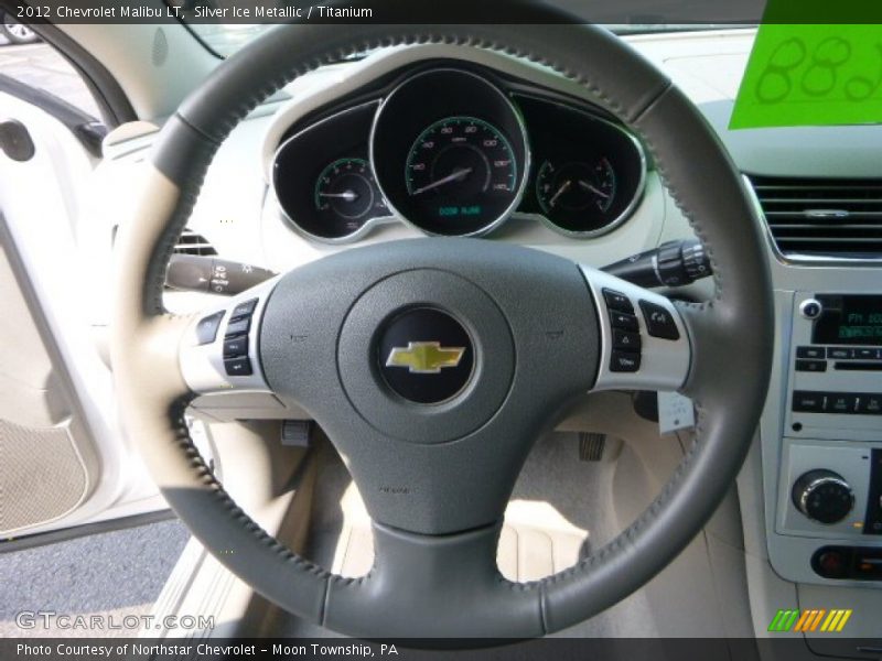Silver Ice Metallic / Titanium 2012 Chevrolet Malibu LT