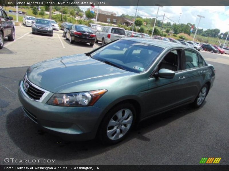 Mystic Green Metallic / Black 2009 Honda Accord EX Sedan