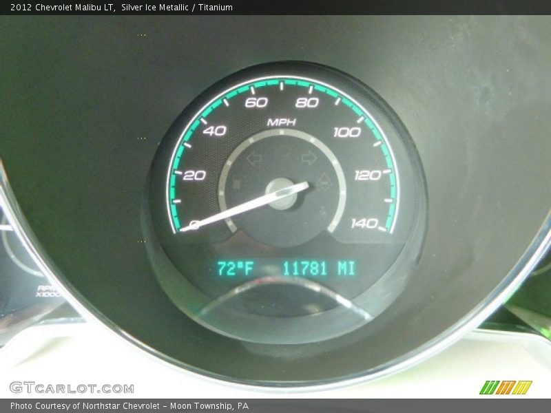 Silver Ice Metallic / Titanium 2012 Chevrolet Malibu LT