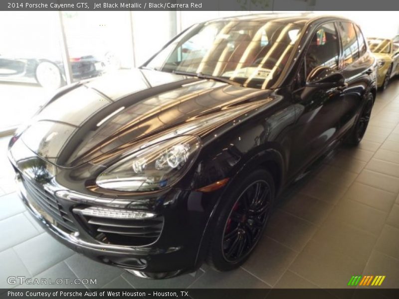 Jet Black Metallic / Black/Carrera Red 2014 Porsche Cayenne GTS