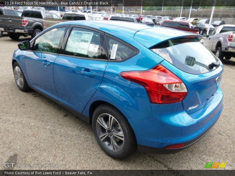 Blue Candy / Charcoal Black 2014 Ford Focus SE Hatchback