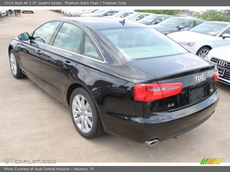 Phantom Black Pearl / Titanium Gray 2014 Audi A6 3.0T quattro Sedan