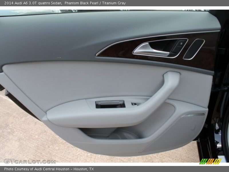 Phantom Black Pearl / Titanium Gray 2014 Audi A6 3.0T quattro Sedan