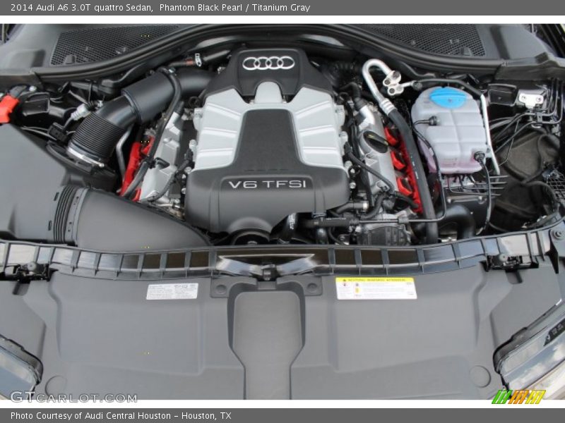 Phantom Black Pearl / Titanium Gray 2014 Audi A6 3.0T quattro Sedan