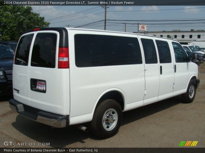 Summit White / Medium Pewter 2014 Chevrolet Express 3500 Passenger Extended LT
