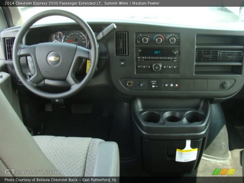Summit White / Medium Pewter 2014 Chevrolet Express 3500 Passenger Extended LT