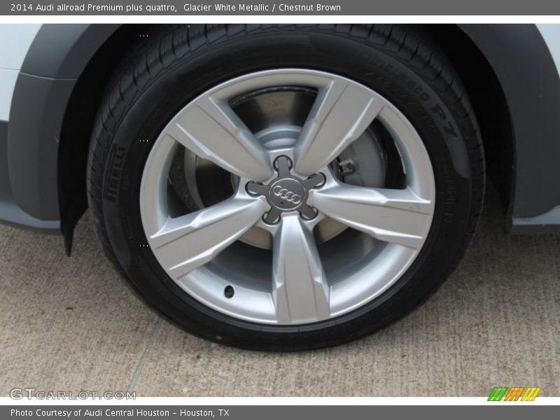 Glacier White Metallic / Chestnut Brown 2014 Audi allroad Premium plus quattro