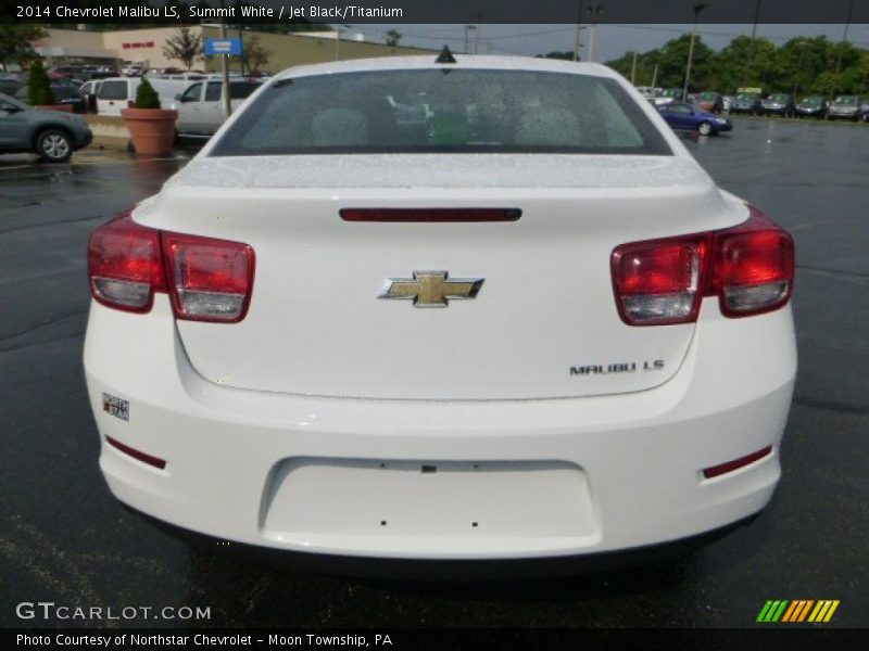 Summit White / Jet Black/Titanium 2014 Chevrolet Malibu LS