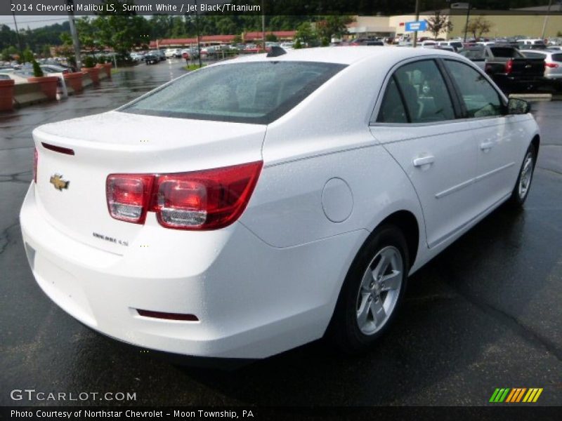 Summit White / Jet Black/Titanium 2014 Chevrolet Malibu LS