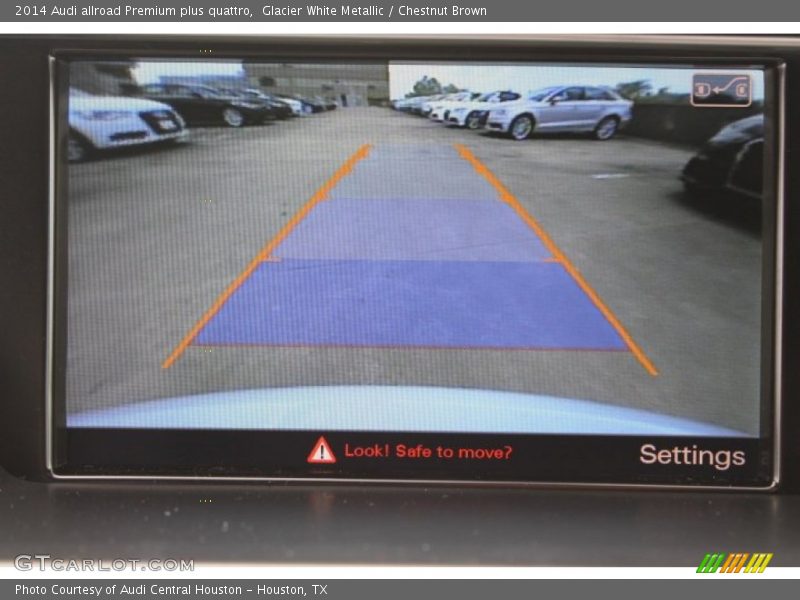 Glacier White Metallic / Chestnut Brown 2014 Audi allroad Premium plus quattro
