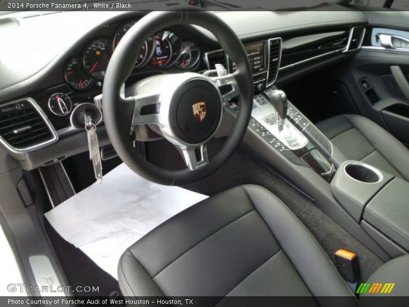 White / Black 2014 Porsche Panamera 4