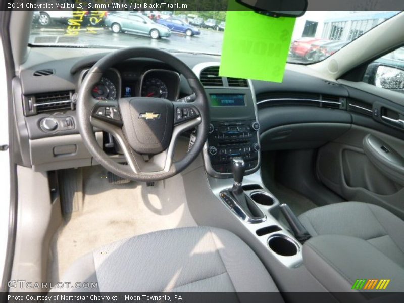Summit White / Jet Black/Titanium 2014 Chevrolet Malibu LS