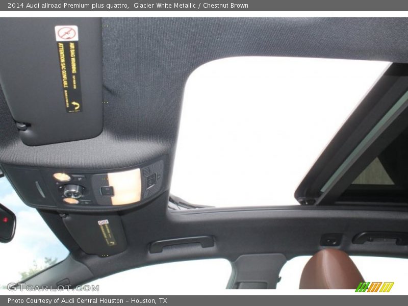 Glacier White Metallic / Chestnut Brown 2014 Audi allroad Premium plus quattro