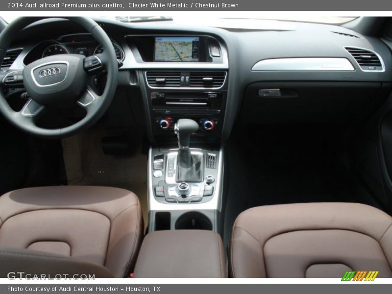 Glacier White Metallic / Chestnut Brown 2014 Audi allroad Premium plus quattro