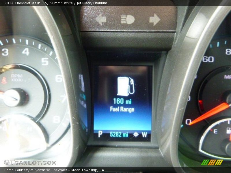 Summit White / Jet Black/Titanium 2014 Chevrolet Malibu LS