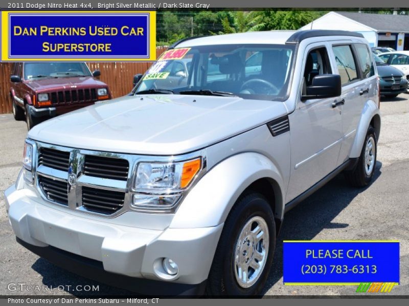 Bright Silver Metallic / Dark Slate Gray 2011 Dodge Nitro Heat 4x4